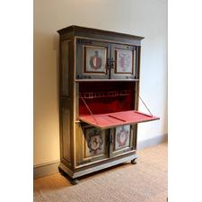 Early 20th Polychrome Painted Cabinet