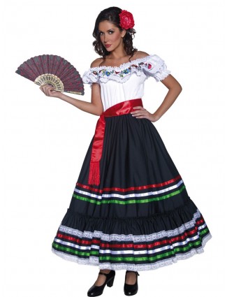 Mexican Senorita Costume Fr...