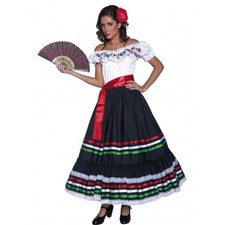 Mexican Senorita Costume Front at Fancy Dress and Party