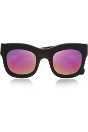 Illesteva Cat eye mirrored acetate sunglasses