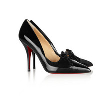 Christian Louboutin Queue De Pie 100 patent-leather pumps