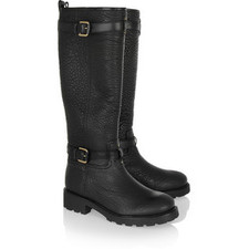 Tory Burch Barrett textured-leather knee boots