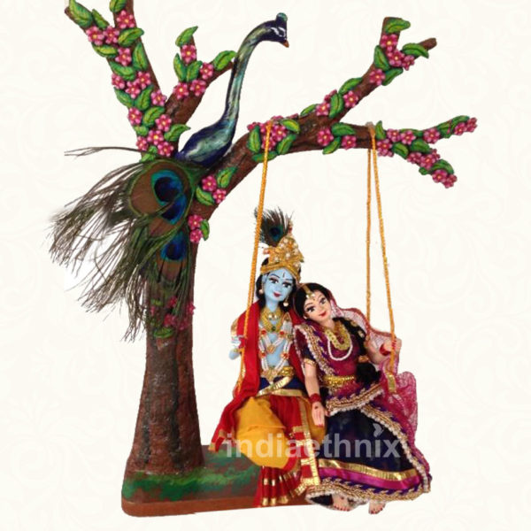 Radha Krishna on Swing