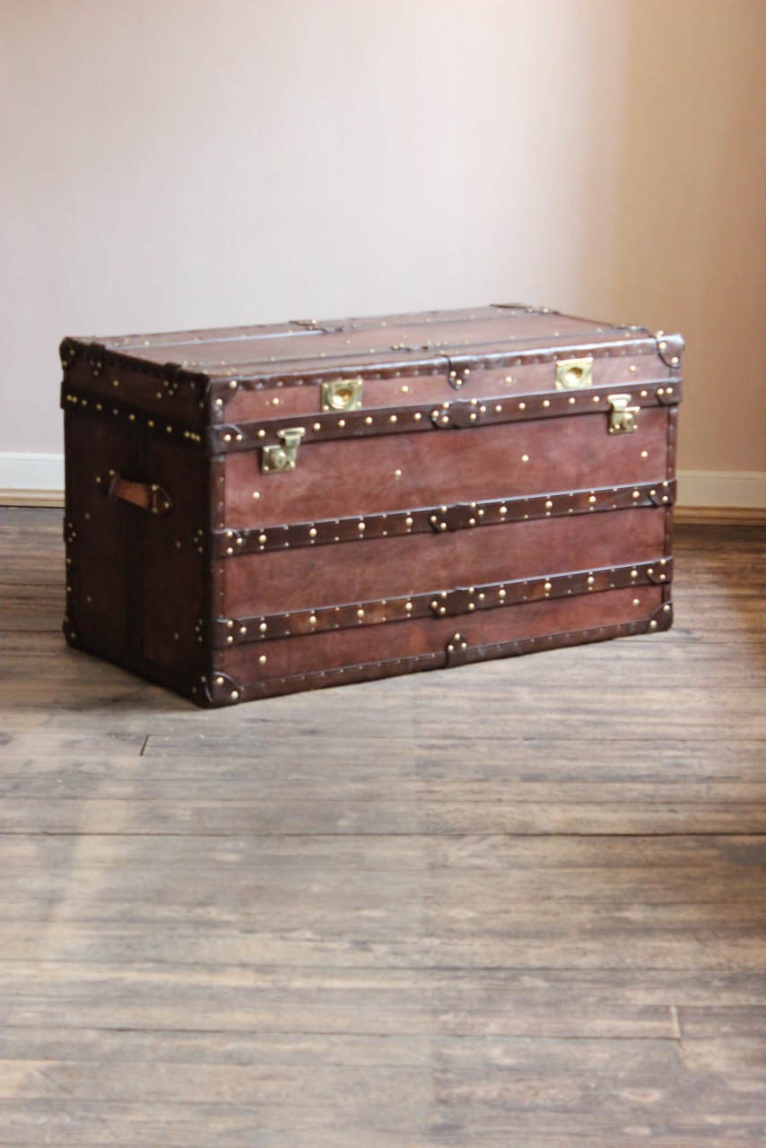 Bespoke Steamer Trunk Coffe...