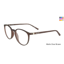 Matte Clear Brown Police V1973 Eyeglasses.