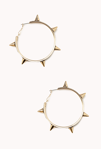 Spiked Lacquer Hoops | FORE...
