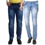 Ben Carter Men's Cotton Denim Jeans - Set Of 2 - HomeShop18.com