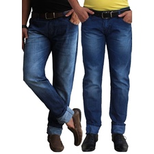 Ben Carter Men's Cotton Denim Jeans - Set Of 2 - HomeShop18.com