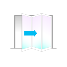 Nufold Bifold Doors - Door Opening Option - 3 Door Right