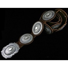  Rick Martinez Sterling Silver Concho Belt