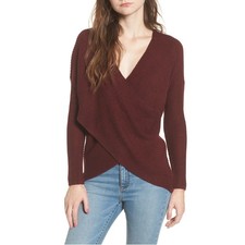  ASTR the Label Wrap Front Sweater