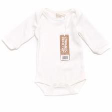 Long Sleeve Baby Body 3 Pack - Undyed, Organic Fairtrade Cotton
