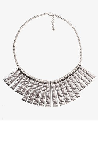 Hammered Fringe Necklace | ...