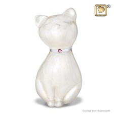 Princess Cat White Pet Urn
