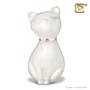 Princess Cat White Pet Urn