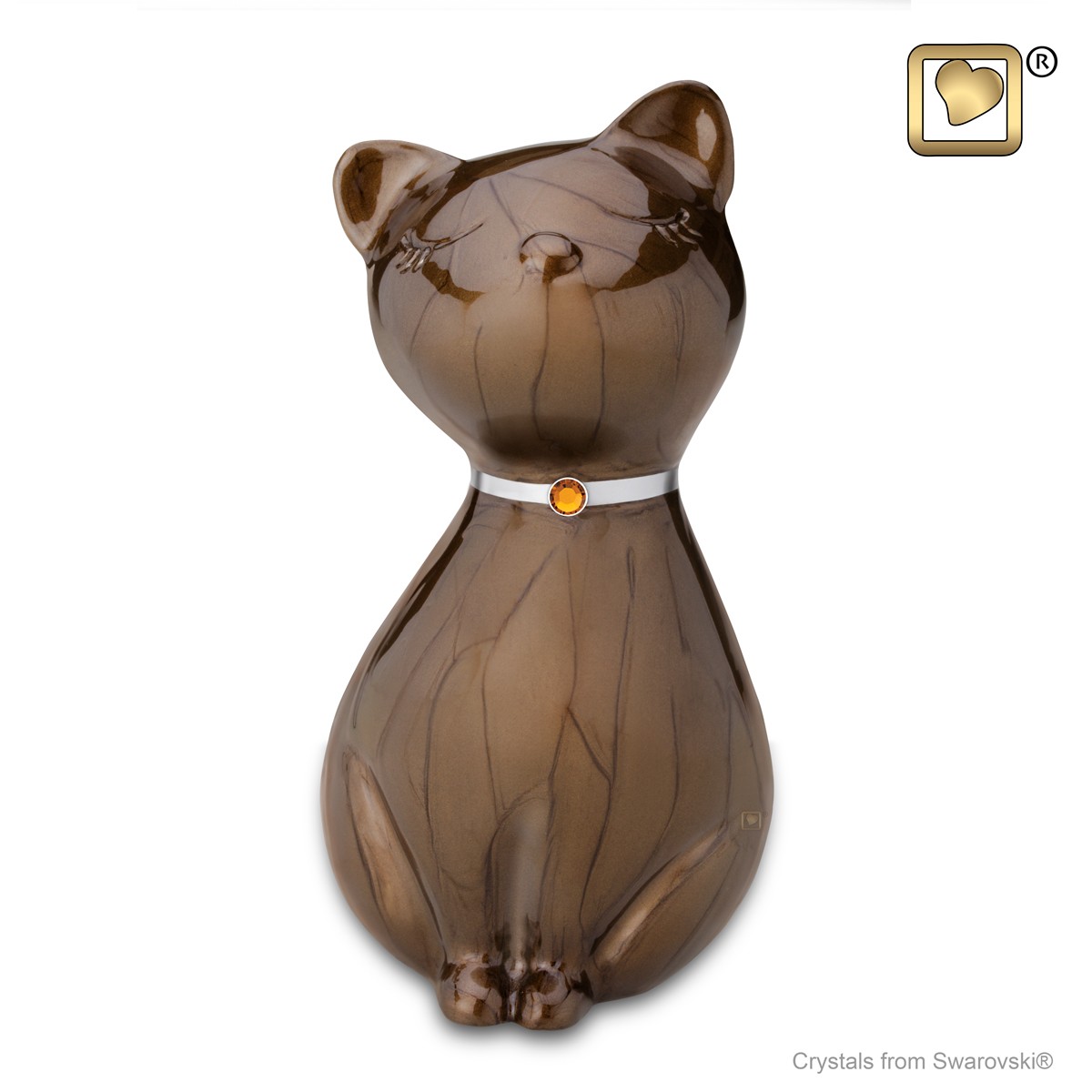 Princess Cat Bronze Pet Urn