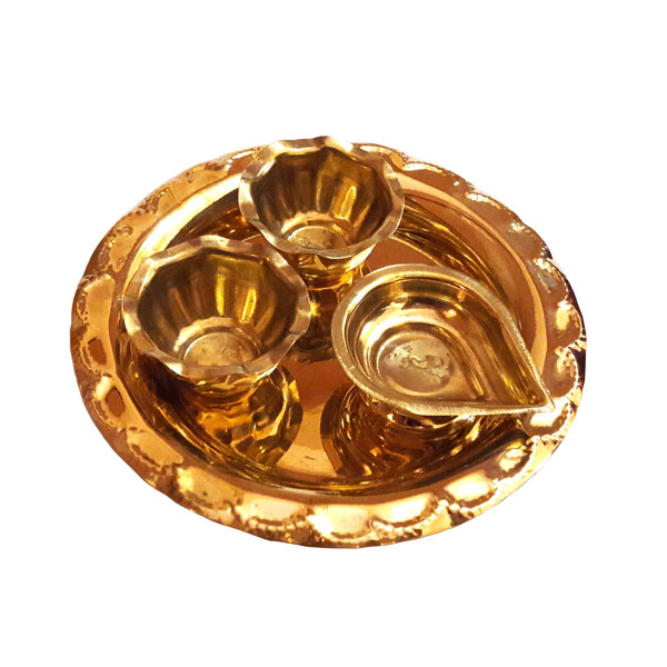 Brass Puja Thali Set