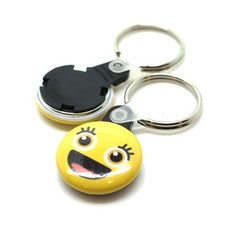  1" Round Custom Button Keychain 