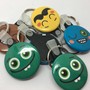  1.25" Round Custom Button Keychain 