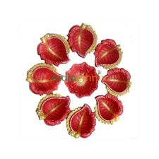 Decorative Diya Set -Red