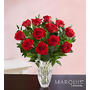 Marquis by Waterford® Premium Long Stem Red Roses 12 Stems in Waterford® Crystal Vase