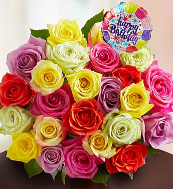 Happy Birthday Assorted Ros...