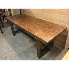Thick Top Elm Rustic Farmhouse Table