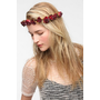 Cult Gaia Crimson Flower Crown Headwrap