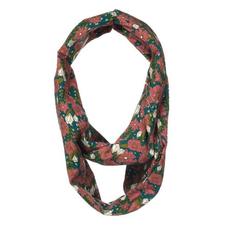 Bamboo Infinity Scarf & Nursing Cover - Teal Floral