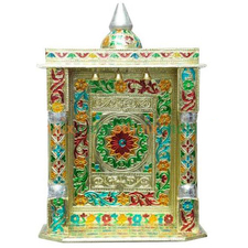 Meenakari Carving Puja Mandir 14.5″