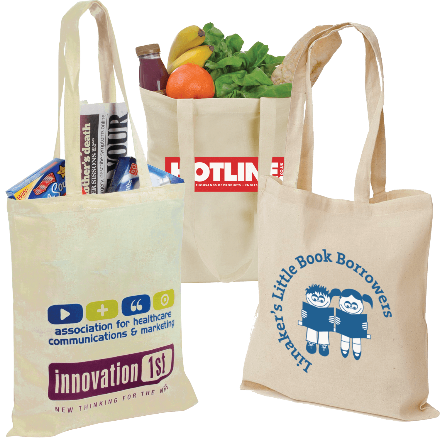 Cotton Printed Tote Bags 5oz