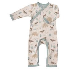 Image of Pigeon Organics Woodland Romper - Blue Wolf