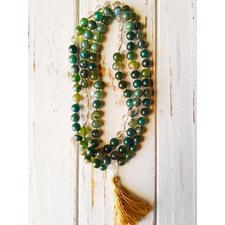 I Am Balanced and One with Nature - 108 Mala Bead Necklace - A Peace of Mind Jewelry & Boutique