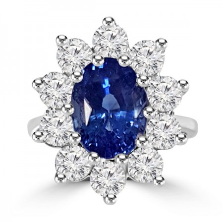 Sapphire diamond cluster