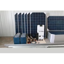 Suntye Advanced Solar Kit #3: 24V, 1.38kW solar system -3 strings of 2 panels bundled with set-up accessories and components