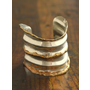 Free People Vintage 1980s Pounded Metal Cuff