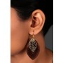 Classic Wooden Leaf Earrings
