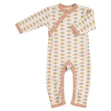 Image of Pigeon Organics Country Garden Romper - Pink Butterfly