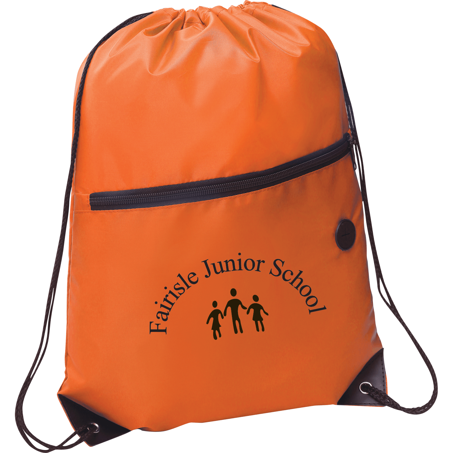 Zipper Drawstring Bag with ...