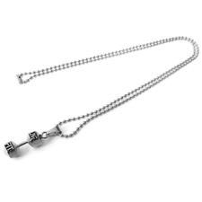 LIVEFIT™ Dumbbell Pendant Necklace - Silver – LIVEFIT WORLDWIDE LTD | ACTIVE X LIFESTYLE