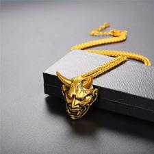 Gothic Evil Skull Pendant Necklace