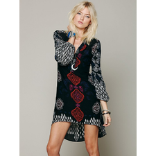 Free People Peacemaker Print Shapeless Dress at Free People Clothing Boutique