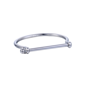 Platinum Screw Cuff Bracelet