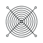 120mm Fan Grill, Wire SC120-W12B Black