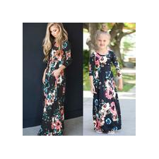 chifuna Mother Daughter Bohemian Dress Family