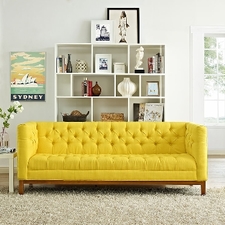 Panache Fabric Sofa In Sunny
