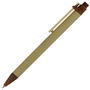 Eco-Friendly Recycled Cardboard Clicker Pen w/ Bamboo Clip