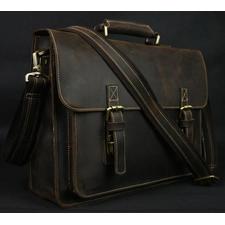 Vintage Crazy Horse Real Leather Shoulder bag Men crossbody bag Men Me – B4 Bag World