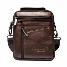 New High Quality Men Business Handbag Genuine Leather Cowhide Retro Crossbody Single Shoulder Bag Casual Briefcase Handbags