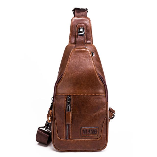 Men Genuine Leather Cowhide...